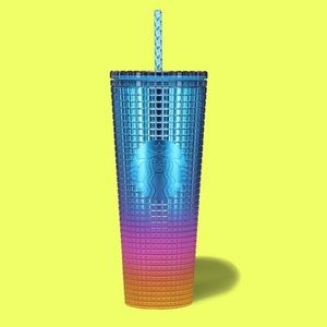 Starbucks Tim Singleton Pride 2023 Rainbow Grid Venti Acrylic Tumbler Cold Cup